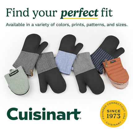 Cuisinart Heritage Mini Oven Mitts, 2-Pack, Neoprene, Heat Resistant 350F