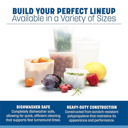 Carlisle ST157330 StorPlus BPA-Free Food Storage Lid Only, 2-4 Quart, Clear (Pack of 12)
