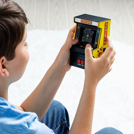 Basic Fun Pac-Man™ Mini Arcade Game Machine, Retro Classic Electronic Toy with New TFT Color Screen, Authentic Miniature Replica, Ages