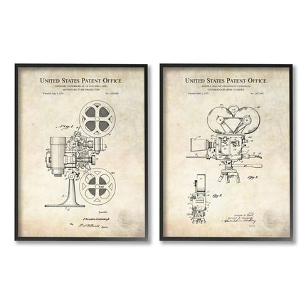 Stupell Industries Vintage Movie Camera Cinema Pro