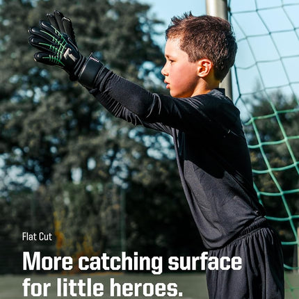 T1TAN Fluo Beast Junior 3.0 - Goalkeeper Gloves for Children - Goalkeeper Gloves without Finger Guards - For The Future Professional - Outer Seams - Size 4