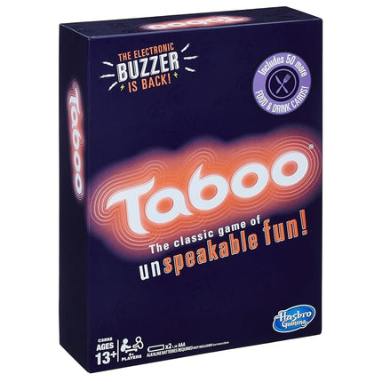 Hasbro Gaming Taboo Party Game, Blue, Limited Edition, Board Game, 4 Players, Ages 13+