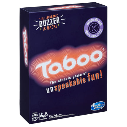 Hasbro Gaming Tabú Juego de Fiesta, Azul, Edición Limitada, Juego de Mesa, 4 Jugadores, 13+ Años