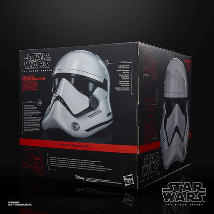 Star Wars The Black Series Casque Électronique Premium Stormtrooper du Premier Ordre, Article de Collection de Jeu de Rôle Le Dernier Jedi