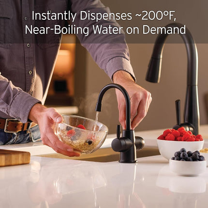 InSinkErator HC250MBLK-SS HOT250 Instant Hot/Cold Water Dispenser, Matte Black
