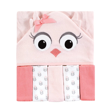 Hudson Baby Unisex Baby Hooded Towel and Five Wash