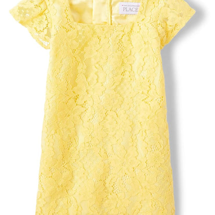 The Children's Place Accessoires à cheveux mode taille unique pour bébés filles, dentelle jaune-bébé/tout-petit, 18-24 mois