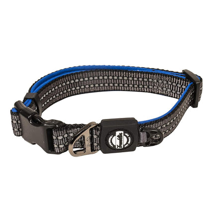 Franklin Pet Supply Co. - Nylon Dog Collar - Reflective Comfort - Fit - Neoprene - Adjustable- Small- Medium - Large - Puppy - Dog - Cat- Easy Clip