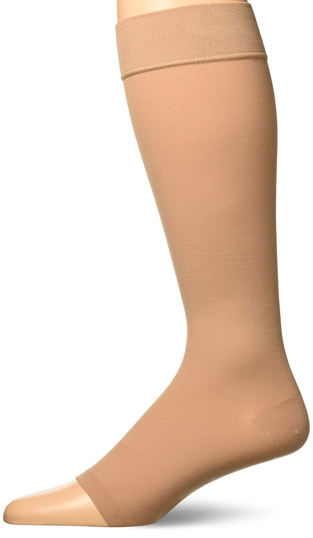 Futuro Opentoe Knee Length Therapy Stockings, Beig