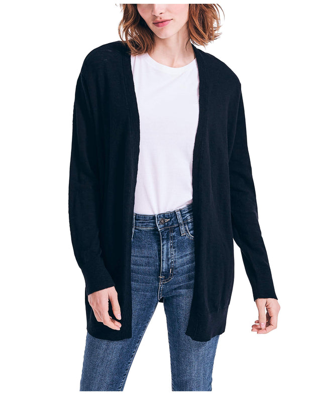 Nautica Women's Soft Open Front Long Cardigan, Tru