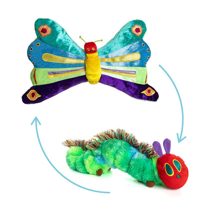 World of Eric Carle, The Very Hungry Caterpillar Reversible Caterpillar/Butterfly Plush by Kids Preferred
