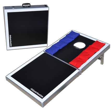 GoSports LED Rustic Design Cornhole Set, Regulation Size