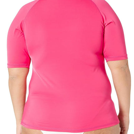 Kanu Surf womensPlus-Size UPF 50+ Active Rashguard & Workout Top Rash Guard Shirt - Red - 1X