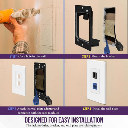ENERLITES Duplex RJ11 Telephone Jack Wall Plate, 6-Position 6-Conductor 6P6C (2 Line Support), 1-Gang 4.50" x 2.76", 6671-W, White