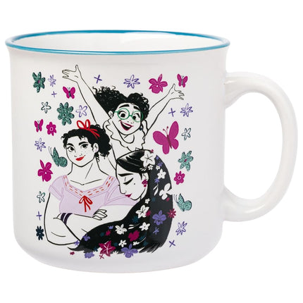 Silver Buffalo Encanto Magic of Family Glitter 20oz Ceramic Camper Mug
