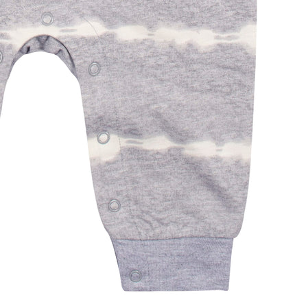 Gerber mamelucos de pierna larga para bebé, paquete de 2, jaspeado y gris oscuro, 6-9 meses