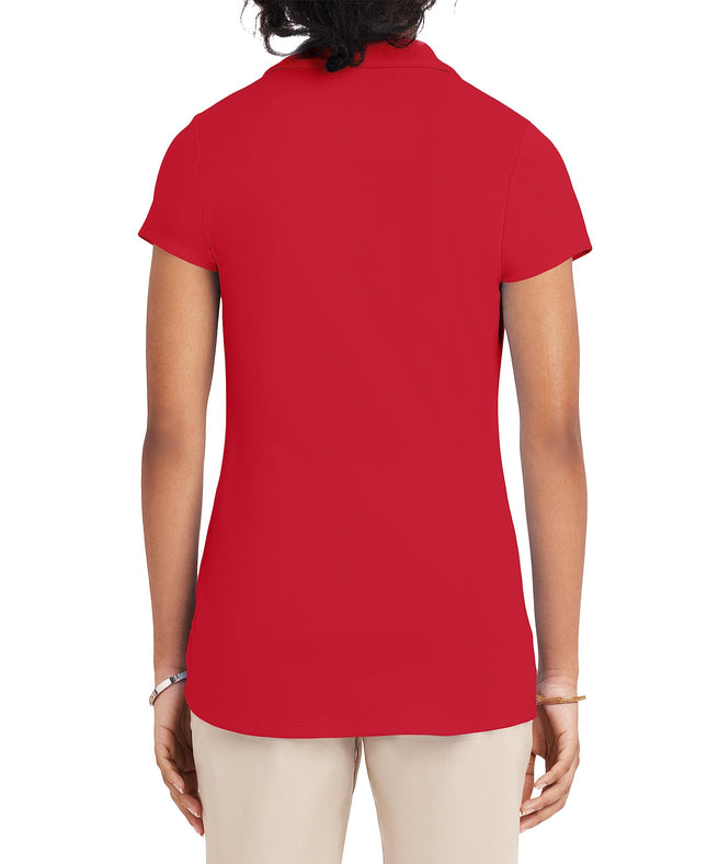 IZOD Juniors Uniform Short Sleeve Performance Polo, Red, X-Large