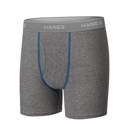 Hanes Boys and Toddler Underwear, Comfort Flex and ComfortSoft Boxer Briefs, Multiple Packs Available Pack of 10, Grey/Blue/Black/Red - 10 Pack, Large