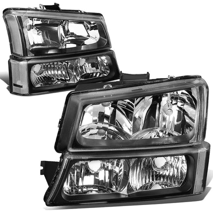 DNA MOTORING Pair Headlight Assembly Compatible wi