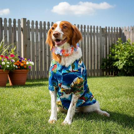 Rubies Official Largeulau Shirt and Hawaiian Lei Pet Dog Costume Halloween Halloween