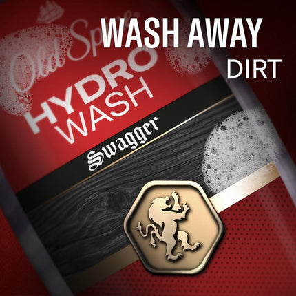 Old Spice Hydro Body Wash for Men, Smoother Swagger Scent, Hardest Working Collection, 16 Ounce (Pack of 4)