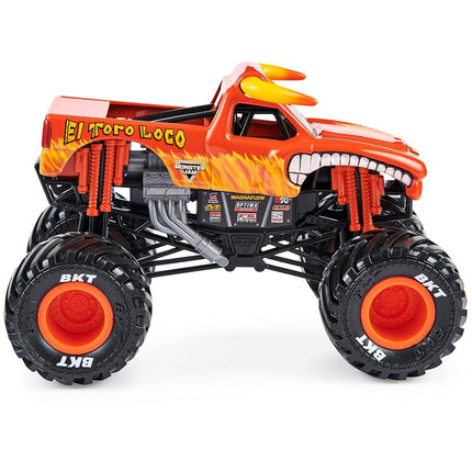 Monster Jam, Official El Toro Loco Monster Truck, Collector Die-Cast Vehicle, 1:24 Scale