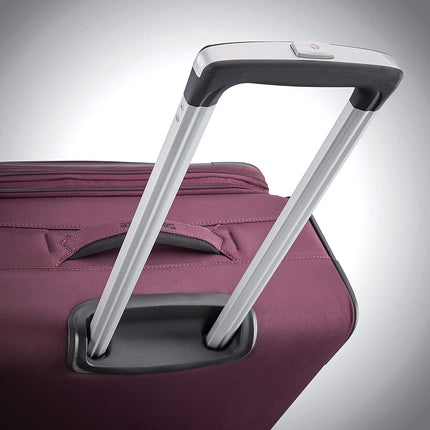 Samsonite Ascella X Softside Expandable Luggage with Spinners, Plum, Checked-Large 29-Inch, Ascella X Softside Expandable Luggage with Spinners