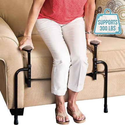 Stander EZ Stand-N-Go, Adjustable Standing Mobility Aid, Chair Assist Grab Bars, Ergonomic Stand Assist Handles (Eligible for VAT Relief in the UK)