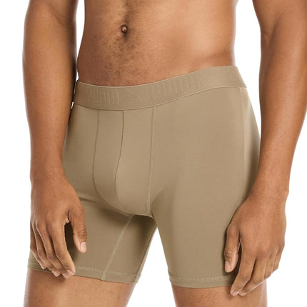 PUMA Men's 5 Pack Performance Boxer Briefs, Olive/Blue/Black, XL