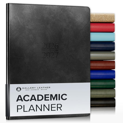 Gallery Leather Academic Planner 2026-2027 Acadia 