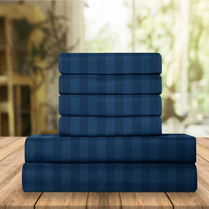 Elegant Comfort Luxury Soft Bed Sheets Dobby Strip