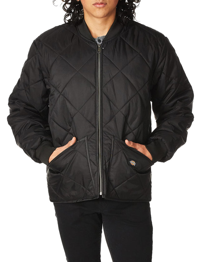 Dickies 61242 Men's Diamond Quilted Jacket Black Small