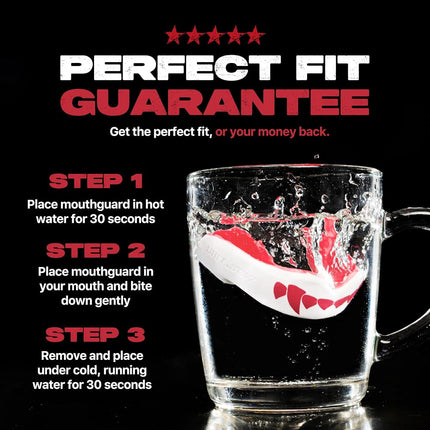 SafeJawz Sports Mouthguard Dual Layer Premium Protection Adults and Junior Gum Shield with Case for Boxing, MMA, Rugby, Martial Arts, Judo and All Contact Sports
