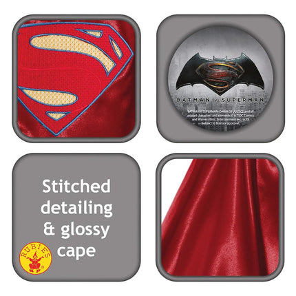Rubie's Men's Batman V Superman: Dawn of Justice Deluxe Adult Superman Cape, Red, One Size
