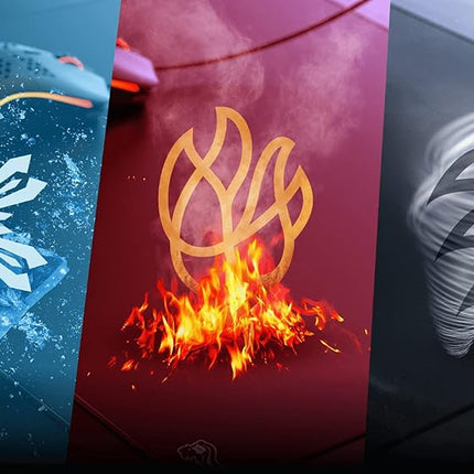 GLORIOUS Elements ICE Glass Infused Gaming Mousepad (Black)