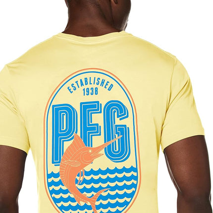 Columbia Men's Pfg Graphic T-shirt T Shirt, Sunlit/Bibier, L UK