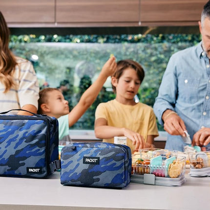 PackIt Freezable Classic Lunch Box, Blue Camo