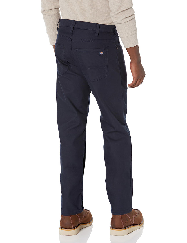 Dickies Men's Regular Fit Duck Pants Casual, Stonewashed Dark Navy, 30W / 30L