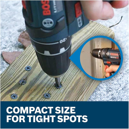 Bosch Power Tools Drill Kit - PS31-2A - 12V, 3/8 Inch, Two Speed Driver, Cordless Drill Set - Includes Two Lithium Ion Batteries, 12V Charger, Screwdriver Bits & Soft Carrying Bag, Blue