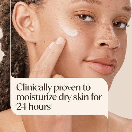 Aveeno Daily Moisturizing Fragrance-Free Prebiotic Oat Face/Facial Cream Clinically Proven to Moisturize Dry Skin for 24 Hours, Paraben-, Fragrance- & Dye-Free, 5 oz
