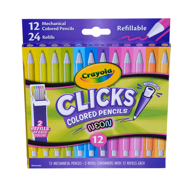 Crayola Clicks 2.0mm Mechanical Colored Pencil Set
