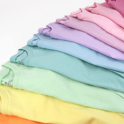 HonestBaby Unisex Baby Multipack Long Sleeve T-Shirts Tee 100% Organic Cotton, Rainbow Pinks, 6-9 Months
