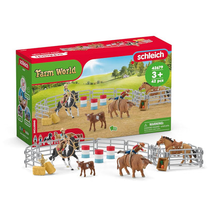 Schleich Farm World - 48Pc Rodeo Show Playset - Ki