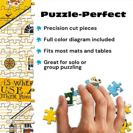 Buffalo Games – 500 Piece Charles Wysocki House Movers Jigsaw Puzzle Colorful Puzzle for Adults – Precision-Cut Pieces, Beautiful Artwork, and Hours of Relaxing Fun