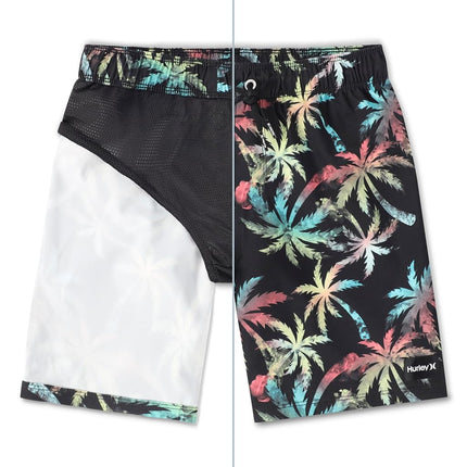Hurley Layered Palm Tree Pull On Swim Shorts, Multi, 5