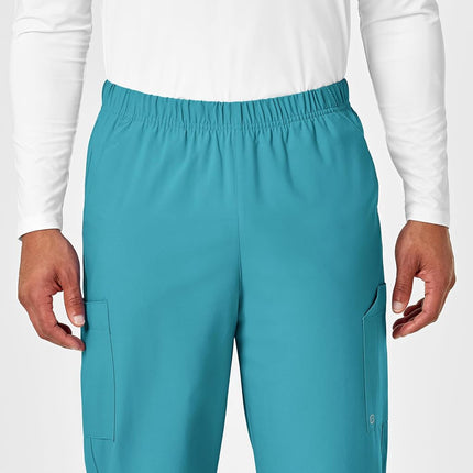 WonderWink Multi-Cargo Pant, Teal Blue, X-Small Short