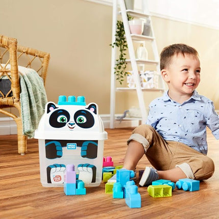 Mega blocks Placful Panda Preschool Building Blocks with Storage Tub