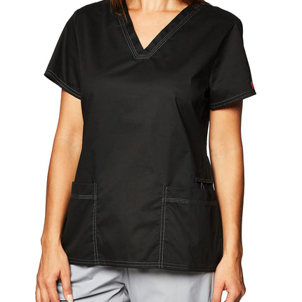 Dickies Gen Flex Women Scrubs Top V-Neck DK800, Bl