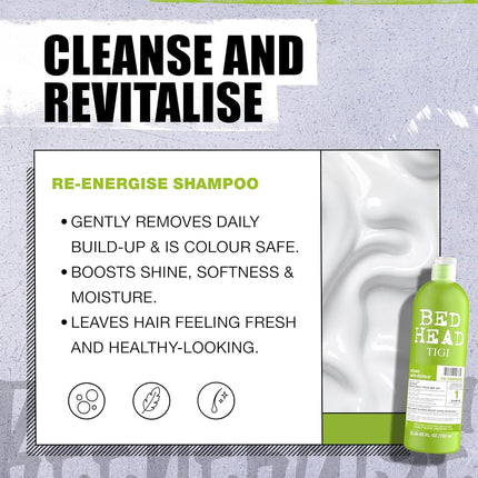 ZWILLING TIGI Bed Head Renergize Shampoo and Conditioner Duo, 25.36 oz