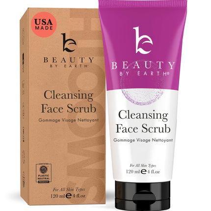 Organic Microdermabrasion Facial Scrub & Cleanser,